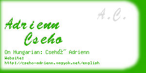 adrienn cseho business card